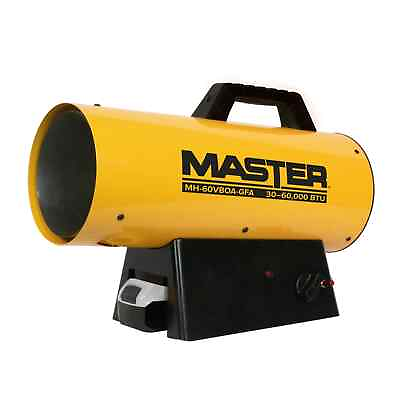 #ad Master 60000 BTU Battery Operated LP Forced Air Heater Variable O P $252.00