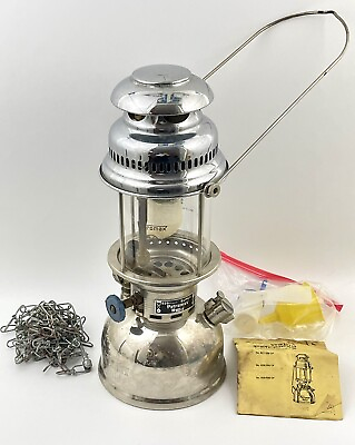 #ad Vintage Petromax Rapid 829 500CP Storm Kerosene Lantern Lamp Jena Glass Globe $329.00