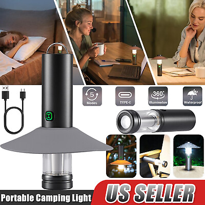 #ad USB Camping Light Rechargeable LED Lantern Flashlight Magnetic Emergency Lamp US $12.59