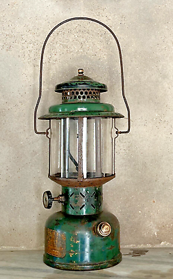 #ad Antique Old Vintage Coleman 1944 Kerosene Pressure Iron Lantern Lamp Made In USA $835.76