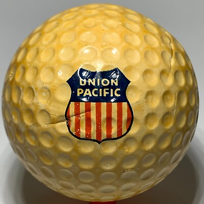 #ad Vintage Union Pacific Railroad Transportation Freight Logo ball Wilson LD $12.50