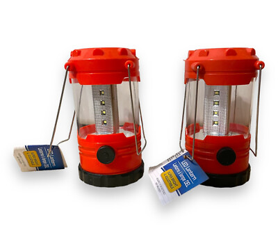#ad Led Lantern Dimmable Portable Hanging Light Battery Powered Lot of 2 $12.95