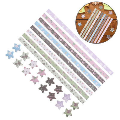 #ad 540Pcs Handcraft Origami Paper Star Paper Strip Multi color Paper Strips for DIY $8.35