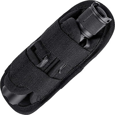 #ad #ad Tactical Flashlight Holster 360 Degree Holder for Police Military Security Belt $9.98