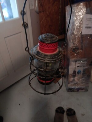 #ad #ad B amp; O Railroad Lantern New York With Nice Clear Globe Dressel Electrical Ready $220.00