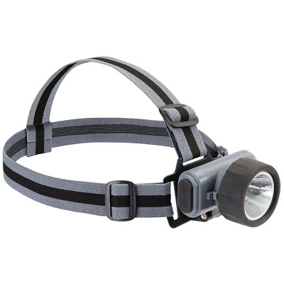 #ad Swivel Lens LED 50 Lumens Headlamp Flashlight with Headband Strap Black Gray $12.99
