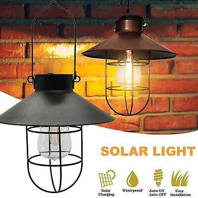#ad Solar LED Lantern Hanging Light Outdoor Yard Patio Garden Decor Lamp Waterproof $13.98