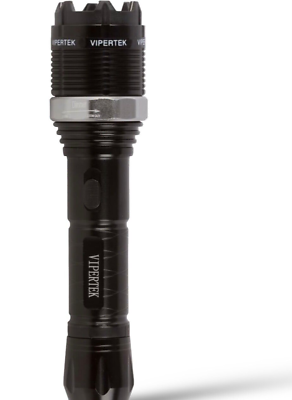 #ad #ad VIPERTEK 800 BV Rechargeable Metal Stun Gun ZOOM LED Flashlight $31.99