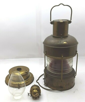 #ad Nippon Sento Oil Lantern Vintage Marine Nautical Brass Rad Light Japan Since1974 $688.99