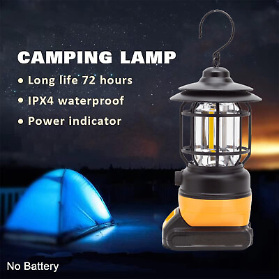 #ad #ad Camping Lantern LED Work Light For Dewalt 20V Battery Outdoor Tent Hiking Lamp $25.93