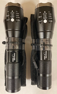 #ad BRAND NEW 2 PACK Pro 4 Tactical Flashlights with FREE Shipping $19.99