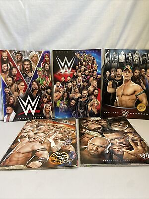 #ad WWE Collection Of Official Programs 5 Total $65.00