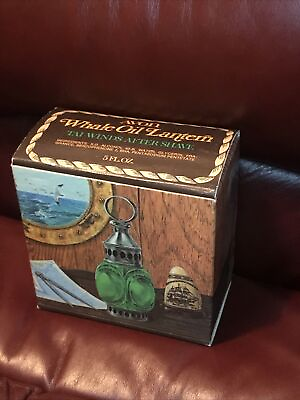 #ad Vintage Avon Whale Oil Lantern Tai Winds After Shave Nautical Bottle $13.50