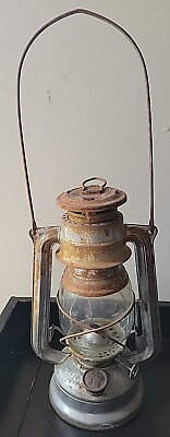 #ad Vintage Czechoslovakia Meva 863 Kerosene Lantern Lamp Silver Color $49.99