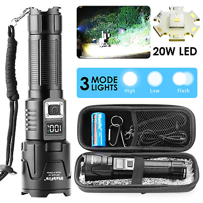 #ad Rechargeable 1000000LM LED Flashlight Super Bright Tactical Light USB Torch Lamp $25.98