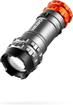 #ad NEBO Newton Torchy 300 Flashlight 4 Light Modes Durable 300 One Size Gray $20.24