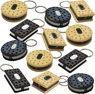 #ad #ad Pack 24 Sandwich Cookie Flashlight Keychains: LED Key Chains in Assorted Cookie $38.00