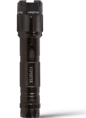 #ad VIPERTEK Stun Gun Self Defense 600 BV Metal Rechargeable LED FlashLight $26.79