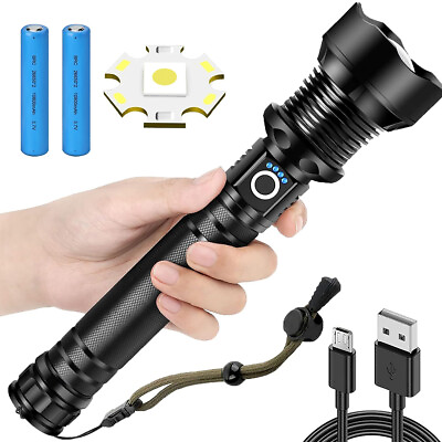 #ad Super Bright 999000000 LM LED Torch Tactical Flashlight Lantern Rechargeable US $34.99