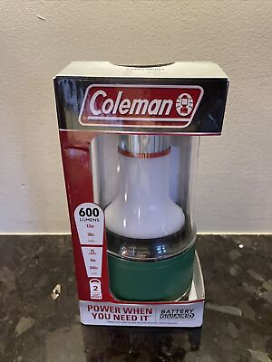 #ad Coleman Green Battery Guard Lantern 600 Lumens Takes 3 D Batteries Ships Free $29.99