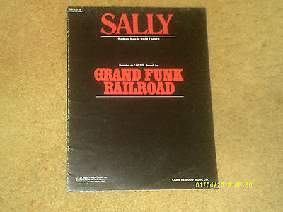 #ad Grand Funk Railroad sheet music SALLY 1976 7 pages VG shape $15.75