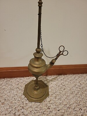 #ad 19th century Bronze Brass Whale oil lantern $59.99