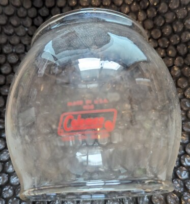 #ad Coleman Replacement 200 200A 201 242B 242C Lantern Glass Globe Bulged Red Logo $39.99