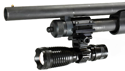 #ad Trinity 1500 lumens led tactical flashlight with mount for 12 gauge shotguns blk $44.95