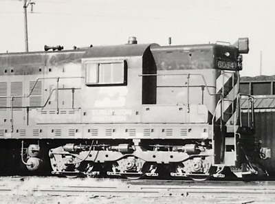 #ad Burlington Northern Railroad BN #6054 SD7 Electromotive Train Bamp;W Photo Clinton $9.99