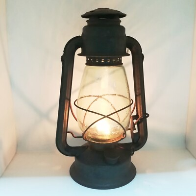 #ad England Vintage Lamp Clear Glass Metal Kerosene CHALWYN EFAR 609 Camping Decor $109.00