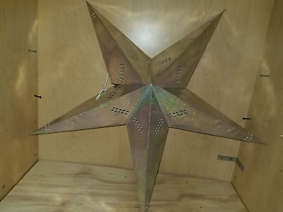 #ad 24quot; GLITTER Paper Star Hanging Lantern Lamp Light Cord Is NOT Included #12 $9.95