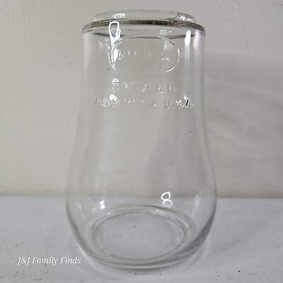 #ad Antique Dietz FITALL Barn Lantern Globe Tubular Glass Globe NO quot;Zquot; $42.99