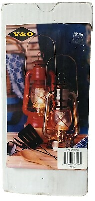 #ad #ad V amp; O #76 KEROSENE OIL LANTERN LAMP 12” RAILROAD STYLE CAMPING WHITE NEW IN BOX $20.25