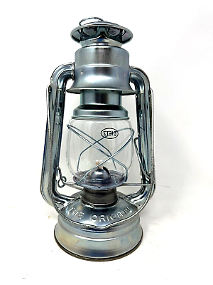 #ad Dietz Original #76 Oil Lamp Burning Lantern Nickel Plated $49.99
