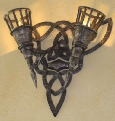 #ad Medieval Sconce Light Middle Ages Wall Viking Lantern Light Lamp Castle Birthday $650.00