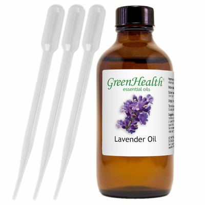 #ad 4 fl oz GreenHealth Lavender Essential Oil w 3 Free Droppers $10.99