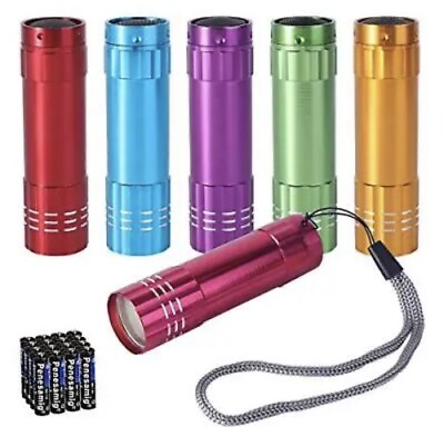 #ad 🔦KunHe Small Mini LED Flashlight Pack of 6 COB Flashlights for Kids 100 Lumen $23.60