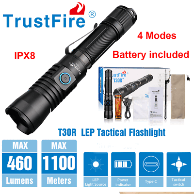 #ad LEP White Laser Flashlight Military Tactical Weapon Light 1100m Beam Focus Torch $194.98