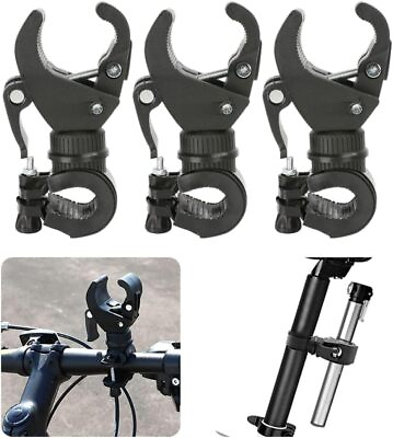 #ad #ad Bike Light Holder 90º Rotatable Flashlight Mounting Bracket 3PCS Bicycle Covers $16.99
