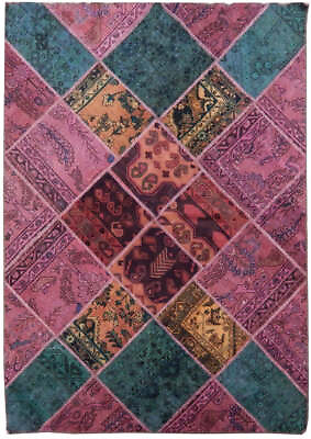 #ad 6#x27; x 8#x27; Red Antique Traditional Patchwork Rug 22174 $731.50