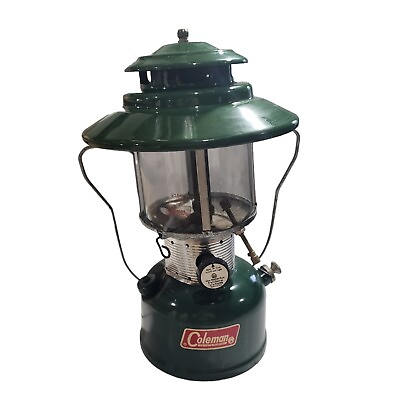 #ad Vintage Coleman 228F Gas Green Double Mantle Camping Lantern July 7 1967 $99.95