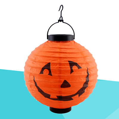 #ad 3 Pcs Halloween Props LED Chinese Paper Lanterns Ornament Decorate $10.95