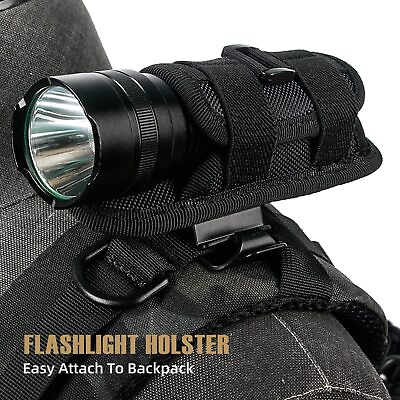 #ad Tactical Molle Flashlight Holder Nylon Belt Holster Flashlight Torch Case Pouch $11.33