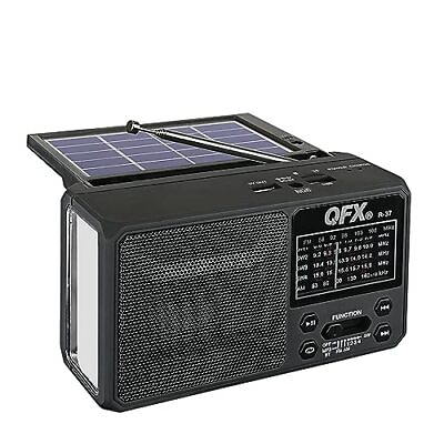 #ad QFX R 37 6 Band AM FM SW1 SW4 Bluetooth LED Flashlight Solar Radio 202... $33.24