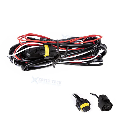 #ad H11 H8 Relay Harness Wiring Kit w LED ON OFF Switch for Fog Lights HID Work Lamp $18.99