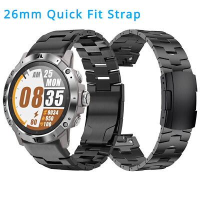 #ad #ad Quick Fit Watch Band Titanium Alloy Strap For Garmin Fenix 6X 6X Pro 7X 7X Pro $28.99