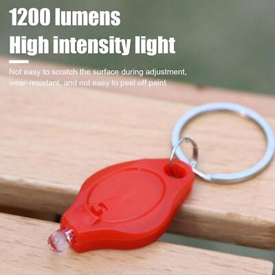 #ad LED Flashlight Keychain Super Bright Mini Flashlight Key Rings Photon Gift $1.13