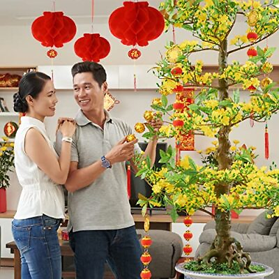 #ad #ad 30 Pcs LED Chinese Japanese Lanterns Decoration Includes 6 Pcs 12 Inch Cherry $43.62