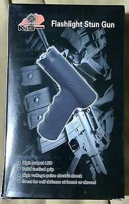 #ad KTS Rechargeable Flashlight Tactical Pistol Grip Stun Gun Self Defense NIB $19.99