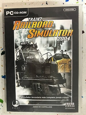 #ad Trainz Railroad Simulator PC CD New Sealed 2004 PC Cdrom Spanish Auran Railway $23.70